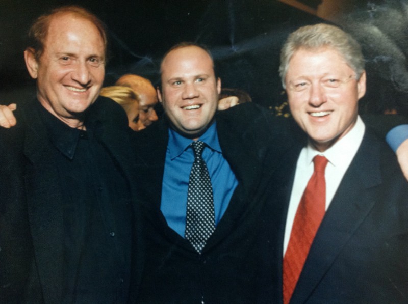 Mike Medavoy, Brian Medavoy and Bill Clinton